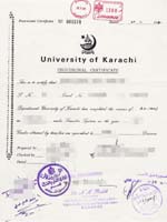 University of Karachi Fake Degree，Fake diploma from University of Karachi