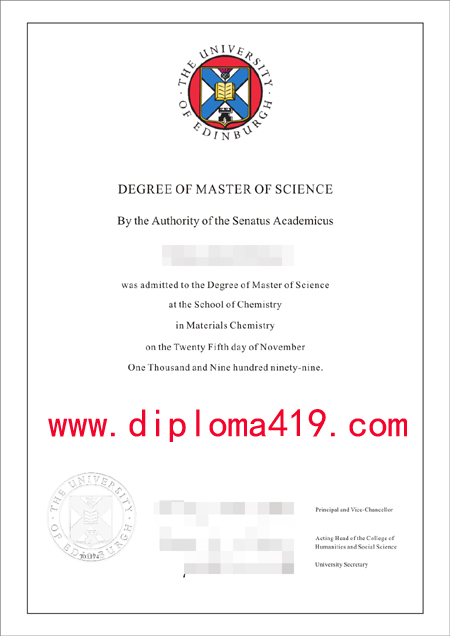  Edinburgh University fake certificate/ Edinburgh University phony diploma/buy diploma