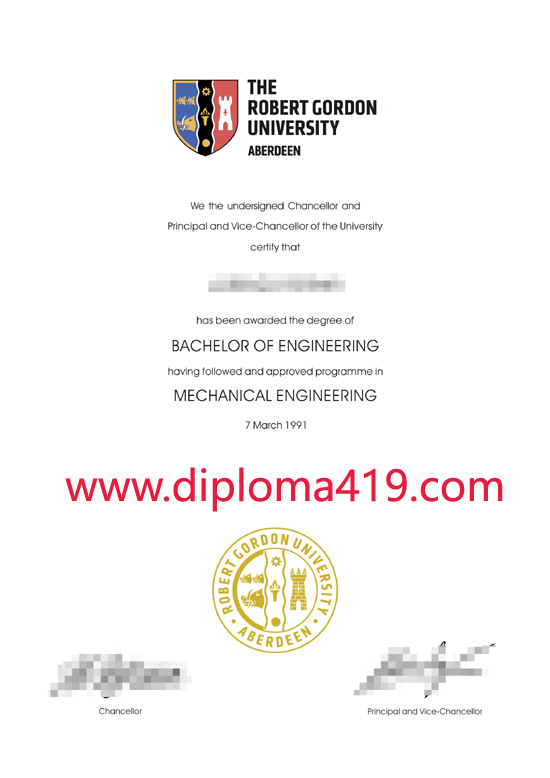 Robert Gordon University fake certificate/buy diploma/buy certificate