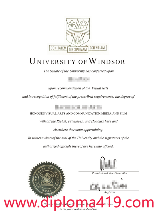 University of Windsor fake degree/buy degree