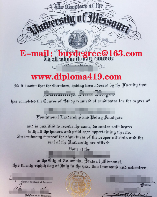 University of Missouri fake diploma/University of Missouri fake degree/buy diploma/buy degree