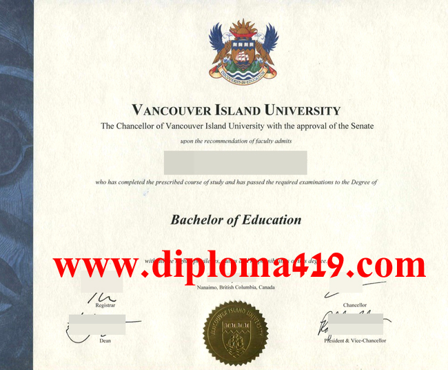 Vancouver Island University fake diploma/buy certificate/https://www.diploma419.com